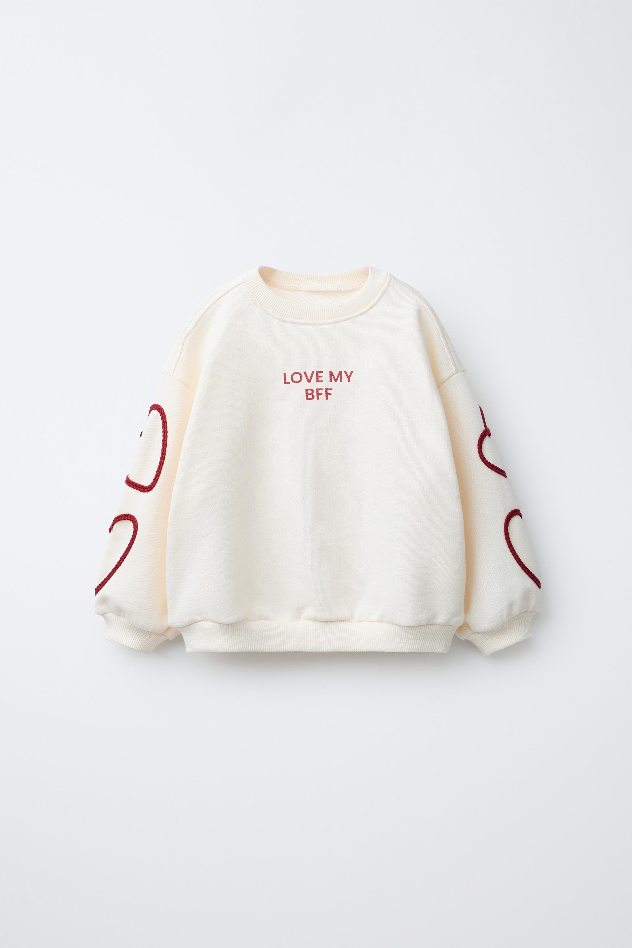 SWEAT INSCRIPTION CŒURS